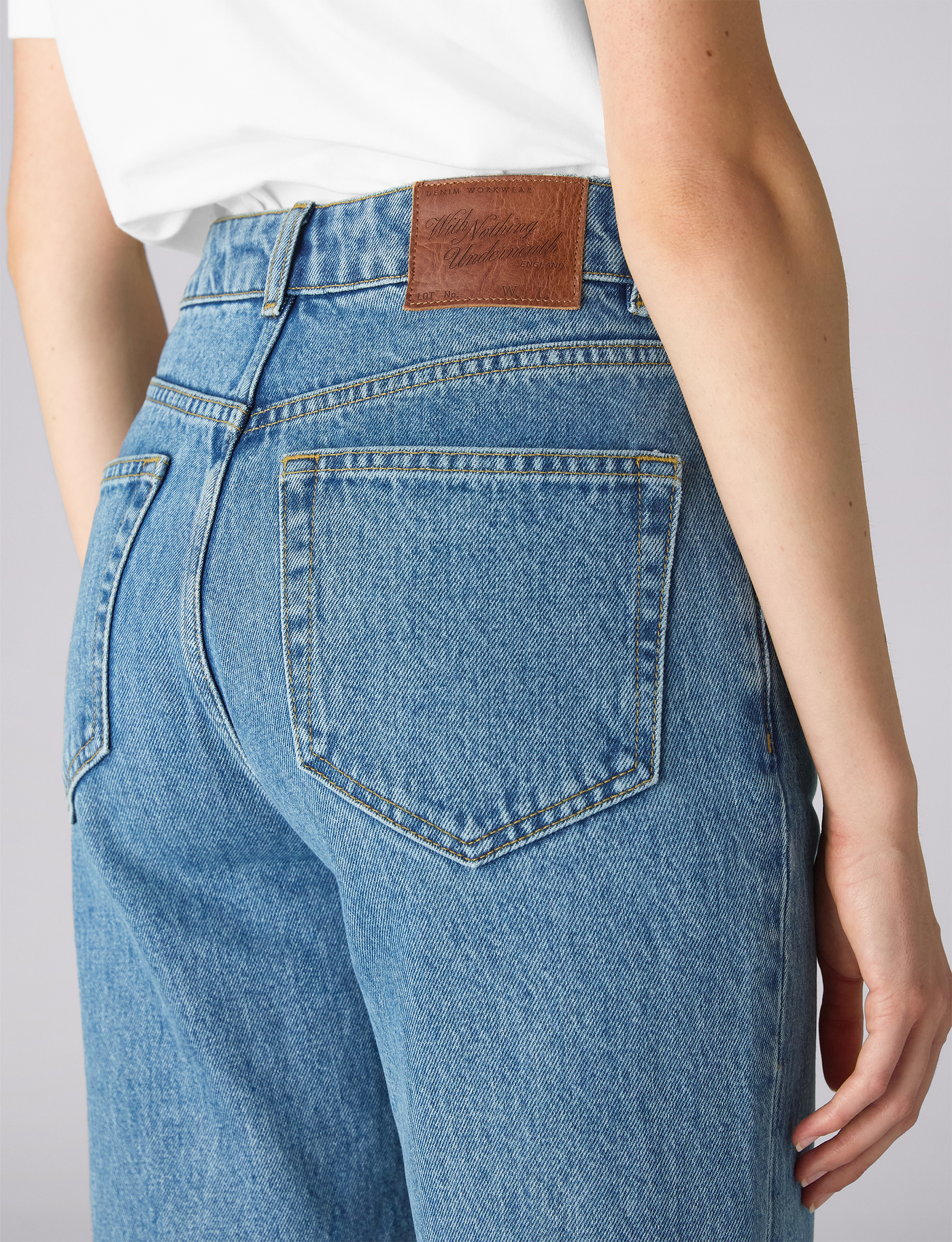 Crawford Jeans: Straight Leg - High Waist, Light Blue
