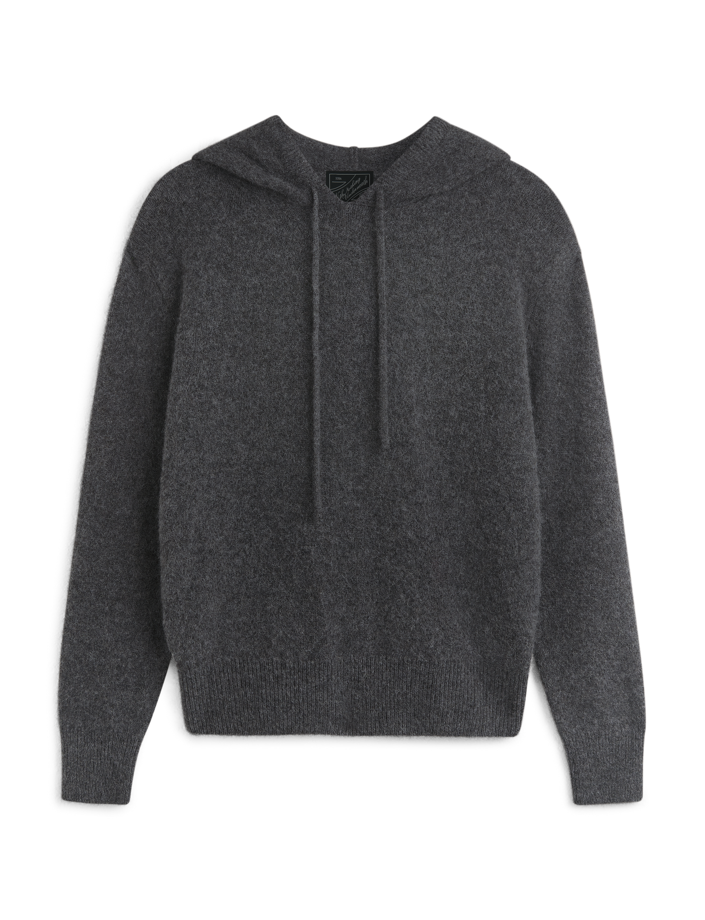 Iona Hoodie: Yak Wool, Dark Grey