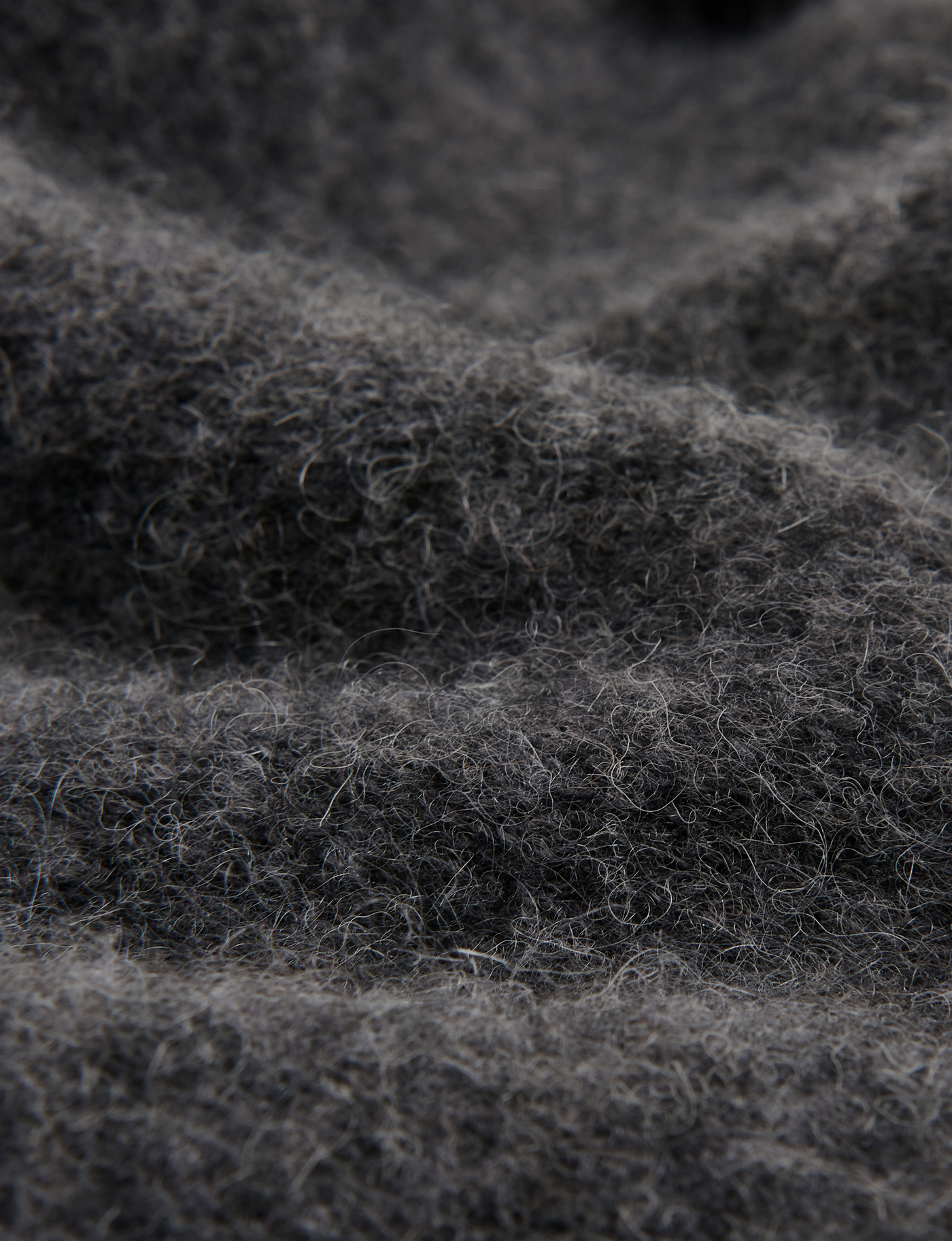Iona Hoodie: Yak Wool, Dark Grey