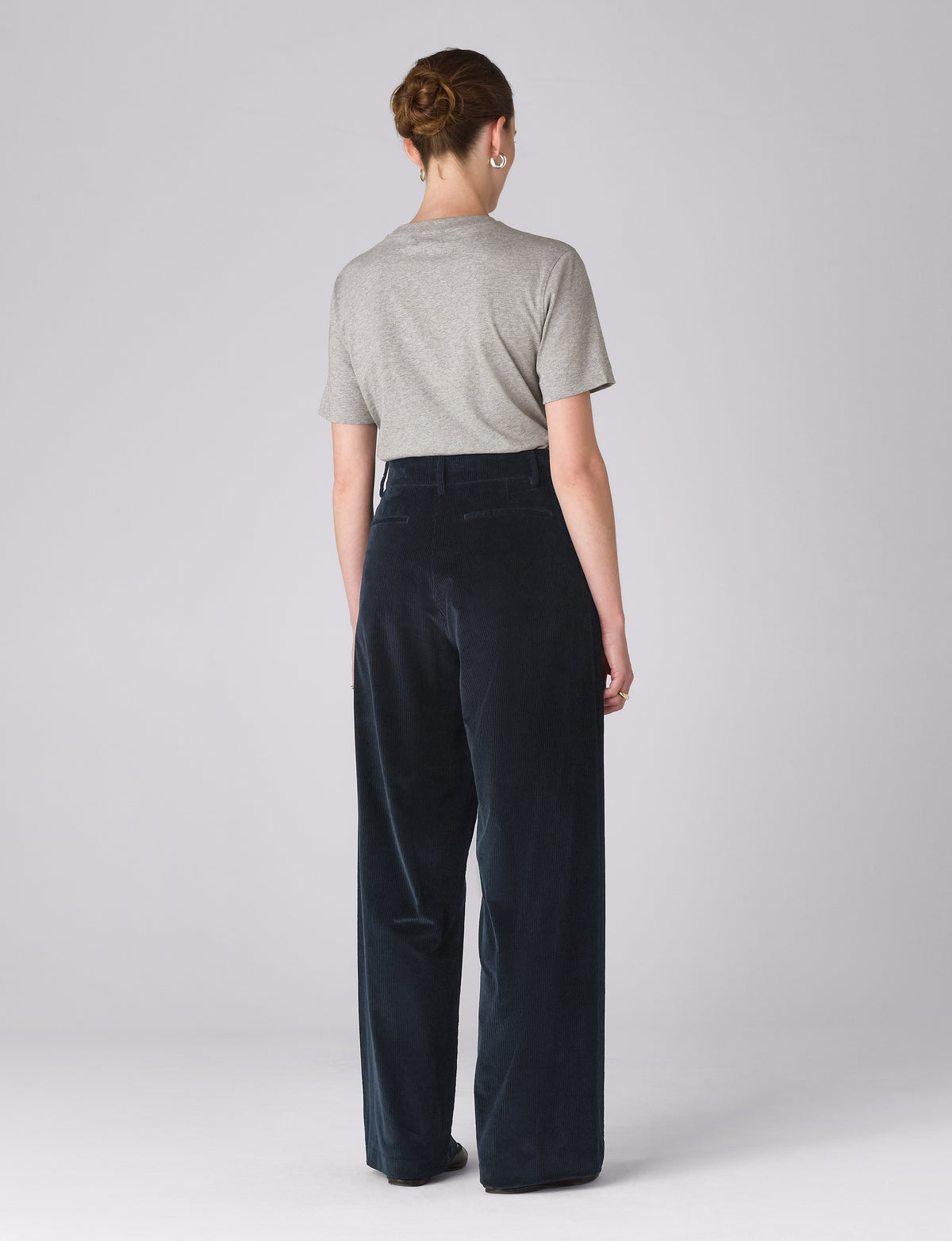 Alba Trouser: Corduroy, Navy
