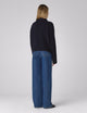 Rosette Jumper: Wool, Navy