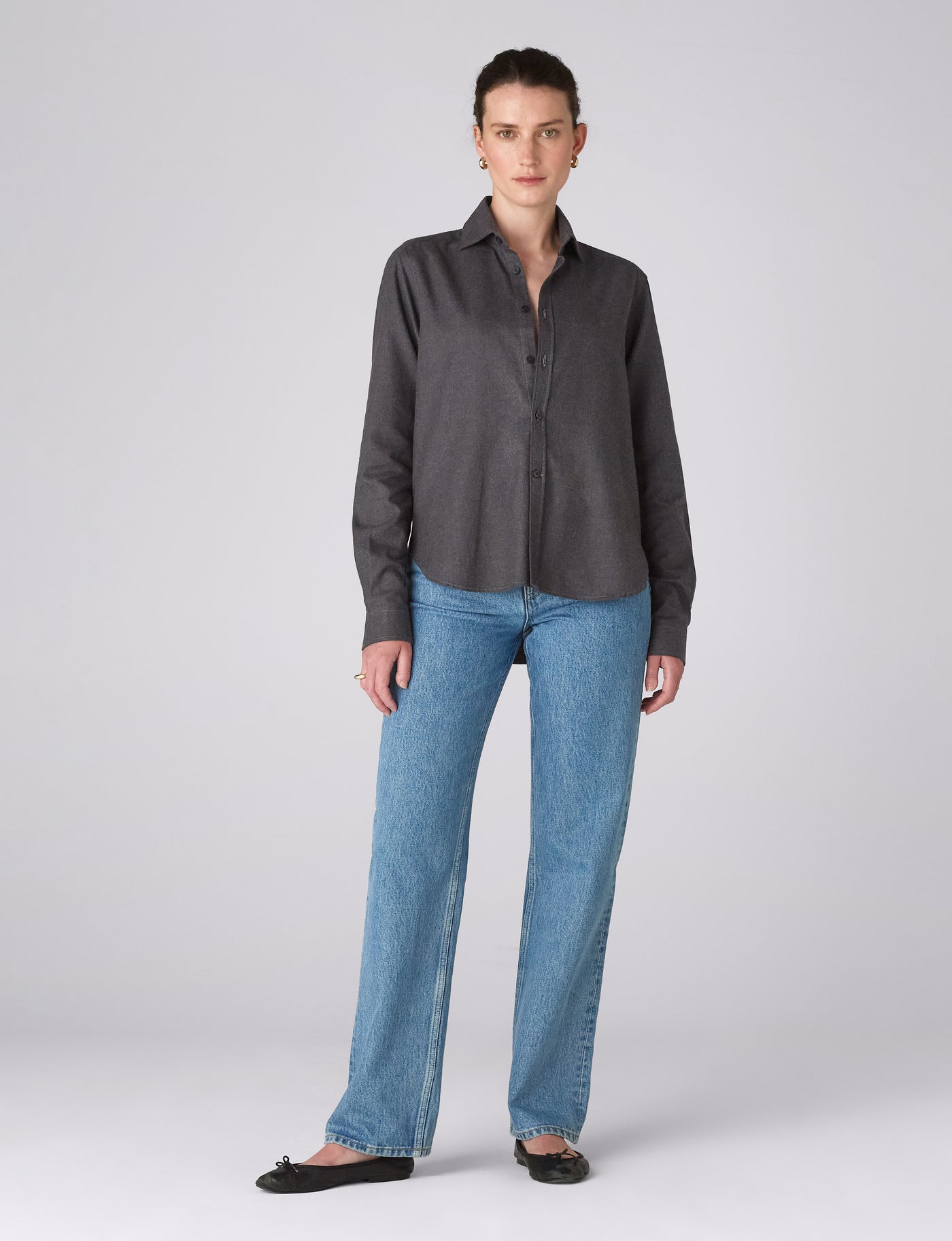The Classic: Fine Brushed, Solid Dark Grey