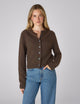 Jura Cardigan: Yak Wool, Chocolate