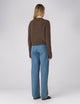 Jura Cardigan: Yak Wool, Chocolate