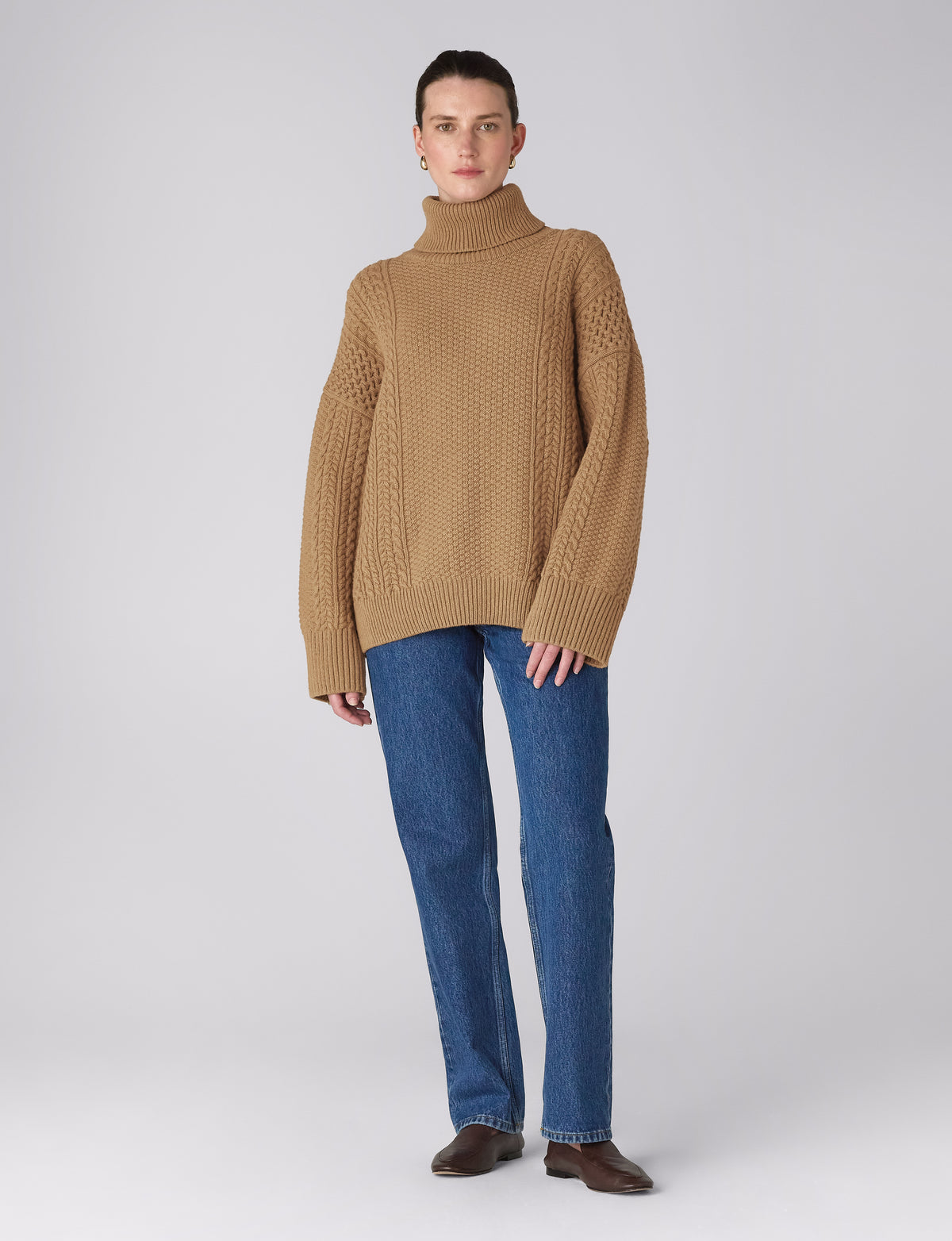 Kelso Jumper: Wool, Caramel