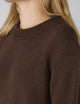 Devon Jumper: Wool, Chocolate