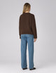 Devon Jumper: Wool, Chocolate