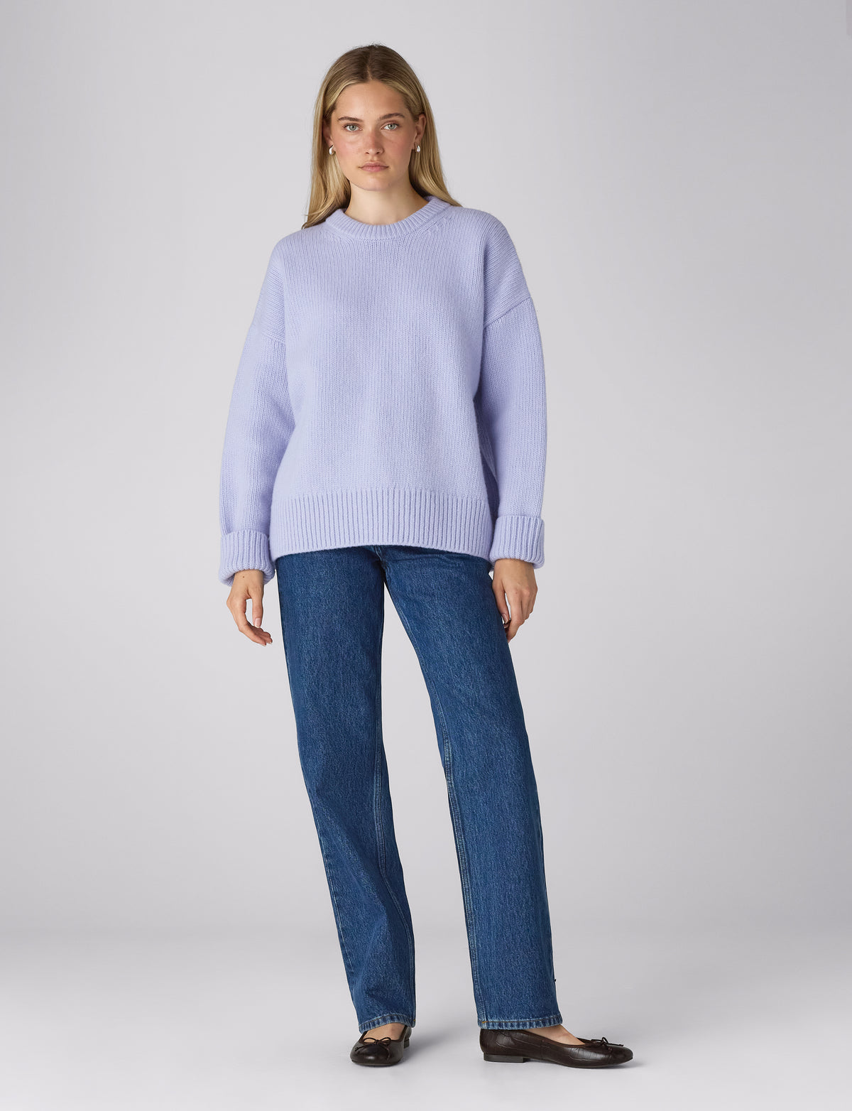 Cornwall Jumper: Wool, Icy Blue