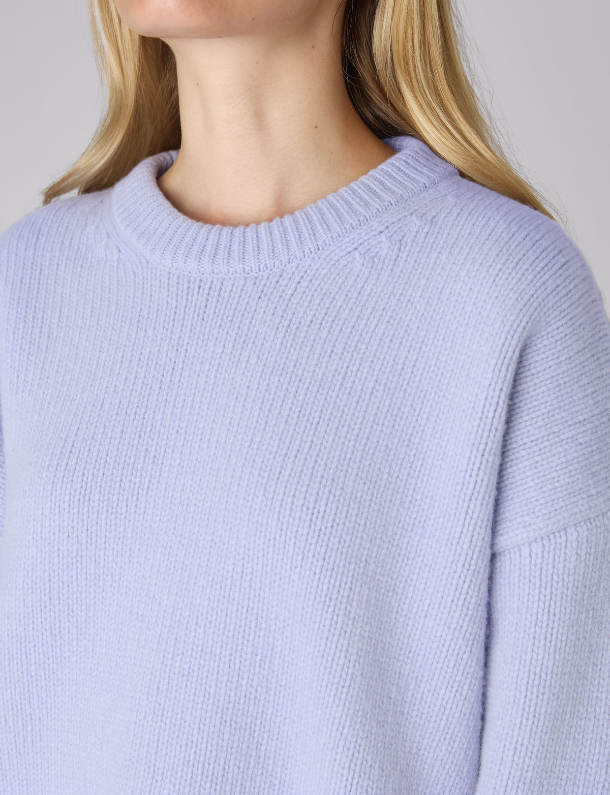 Cornwall Jumper: Wool, Icy Blue