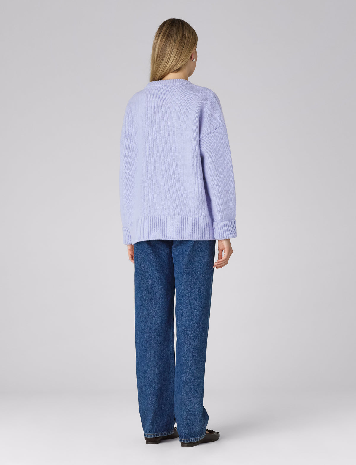 Cornwall Jumper: Wool, Icy Blue