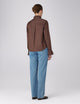 Kew Blouse: Poplin Cotton, Chocolate