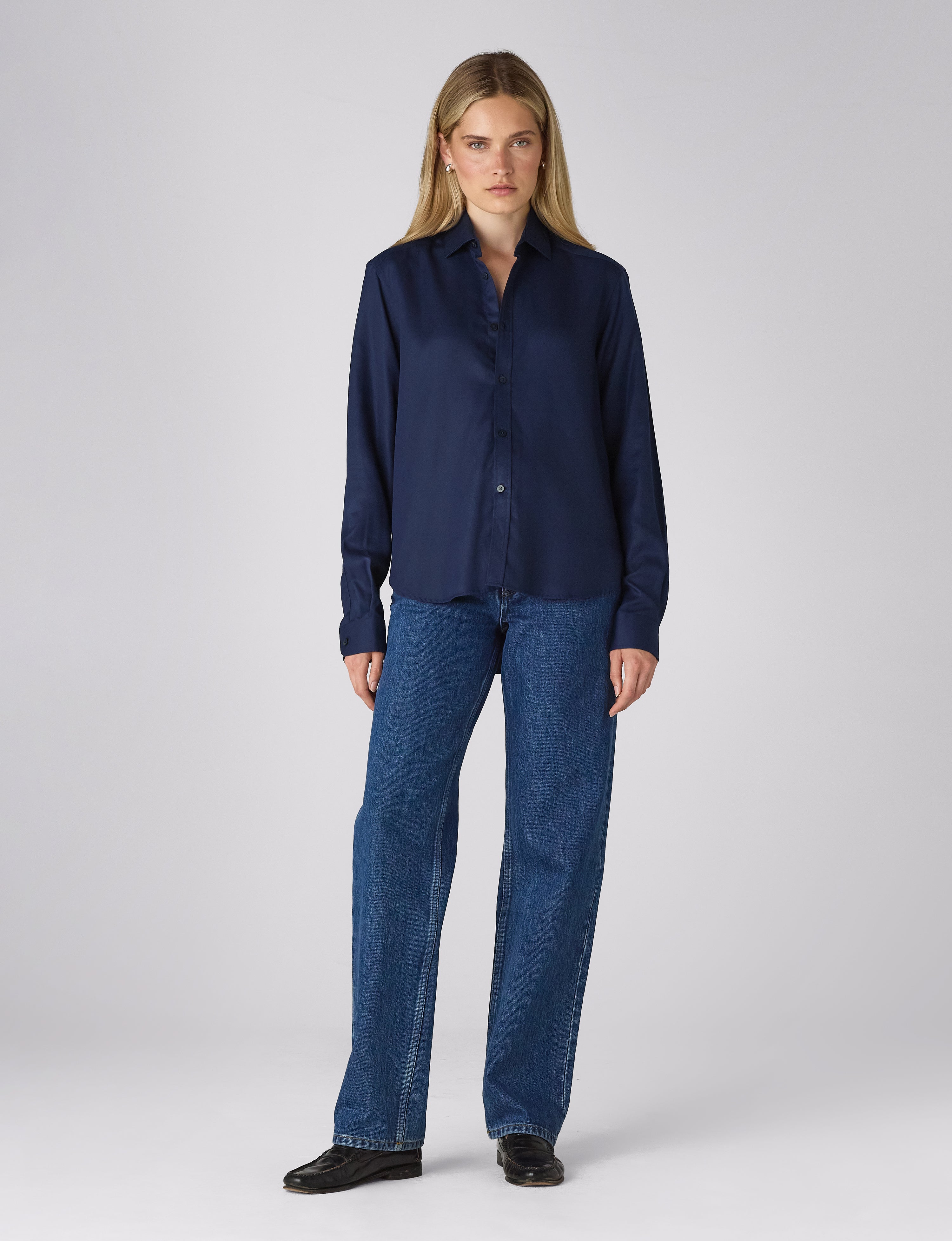 The Classic: TENCEL™ Lyocell, Navy – With Nothing Underneath