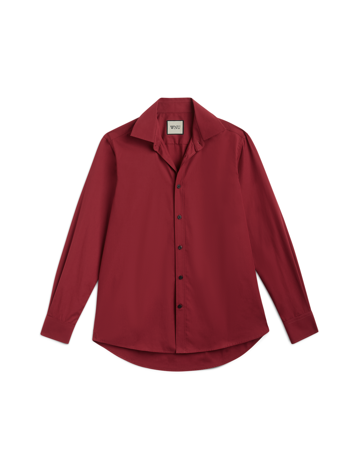 The Boyfriend: Fine Poplin, Burgundy