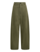Alba Trouser: Cotton Twill, Khaki