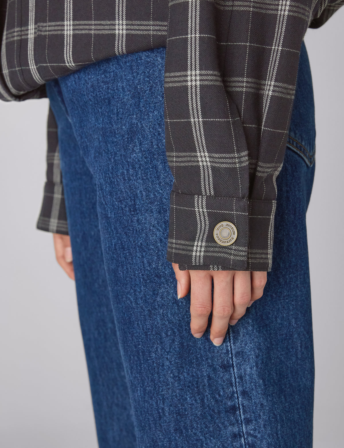 Balmoral Bomber Jacket: Wool, Navy Check