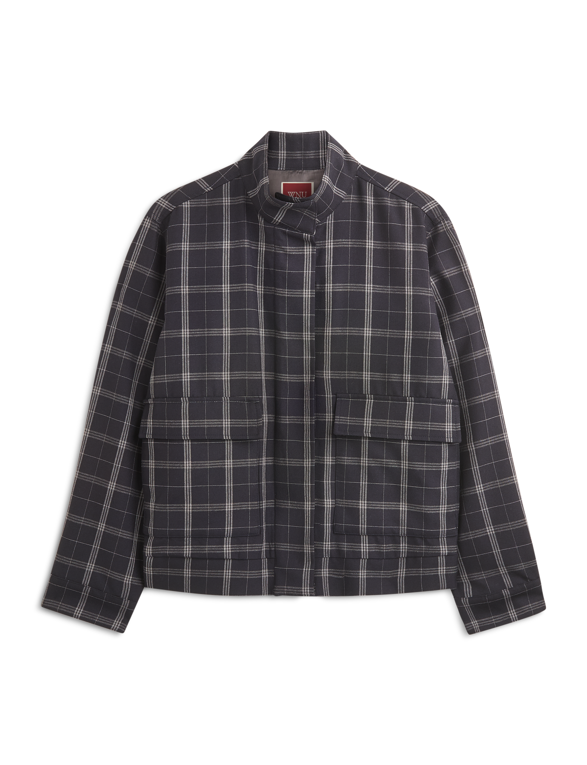 Balmoral Bomber Jacket: Wool, Navy Check