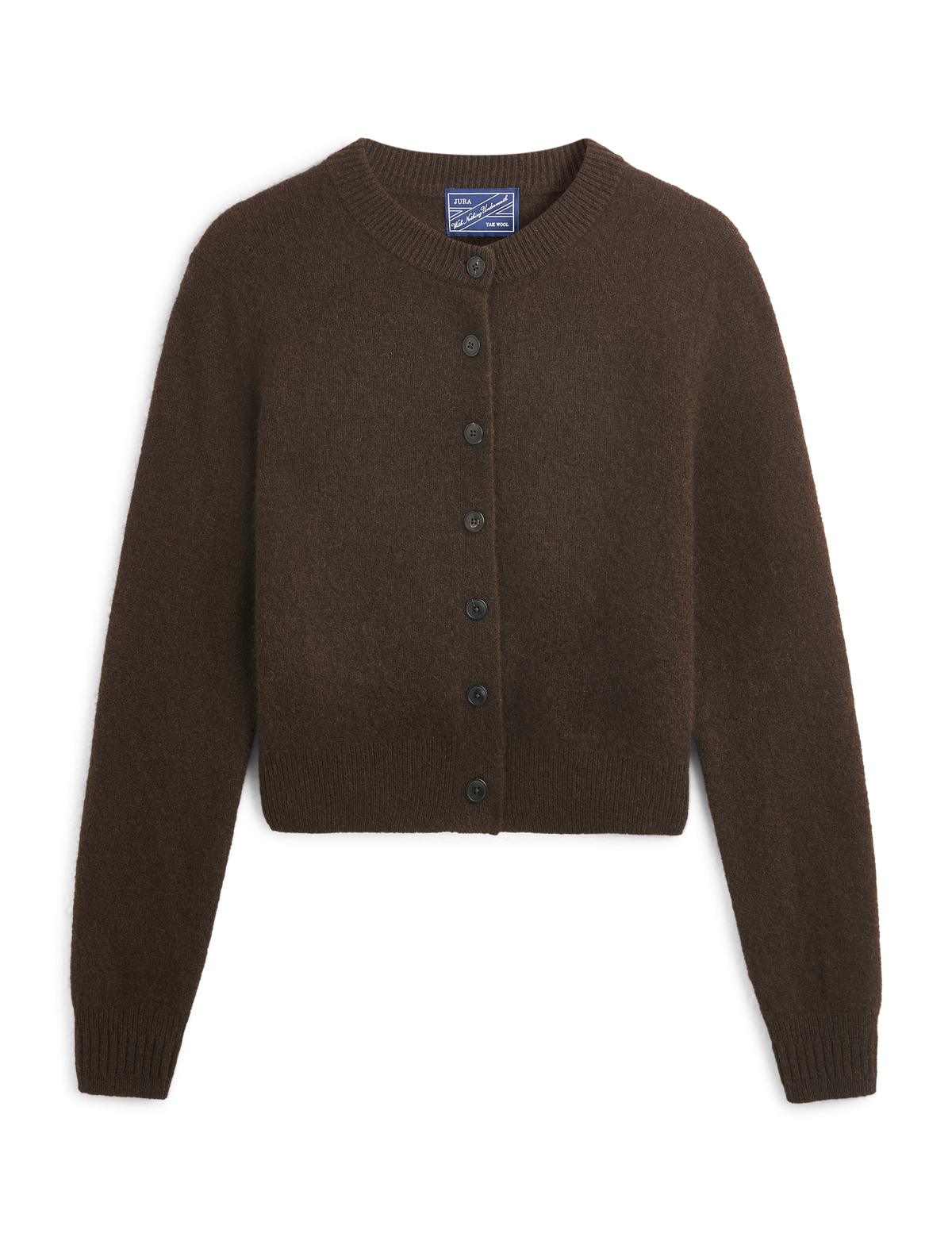 Jura Cardigan: Yak Wool, Chocolate