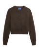 Jura Cardigan: Yak Wool, Chocolate