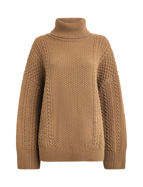 Kelso Jumper: Wool, Caramel