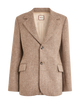 Hacking Jacket: Wool, Light Brown Herringbone