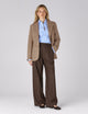 Hacking Jacket: Wool, Light Brown Herringbone