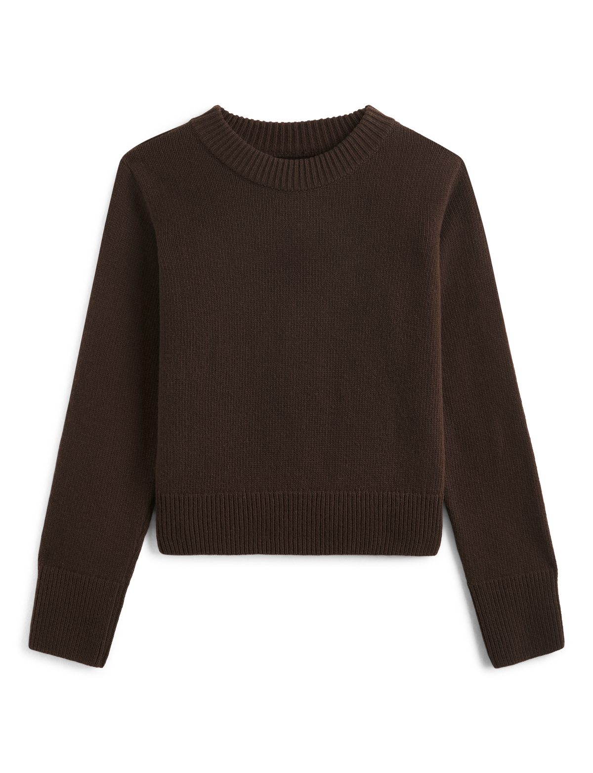Devon Jumper: Wool, Chocolate
