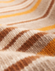 Devon Jumper: Wool, Yellow and Tobacco Stripe