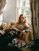 Devon Jumper: Wool, Yellow and Tobacco Stripe