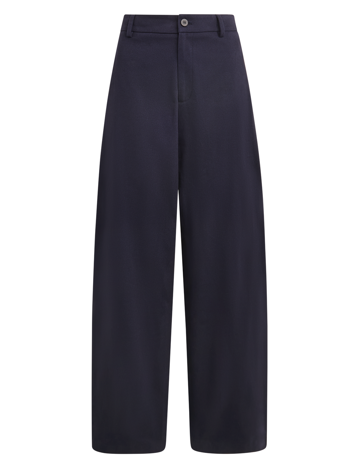 Alba Trouser: Cotton Twill, Navy