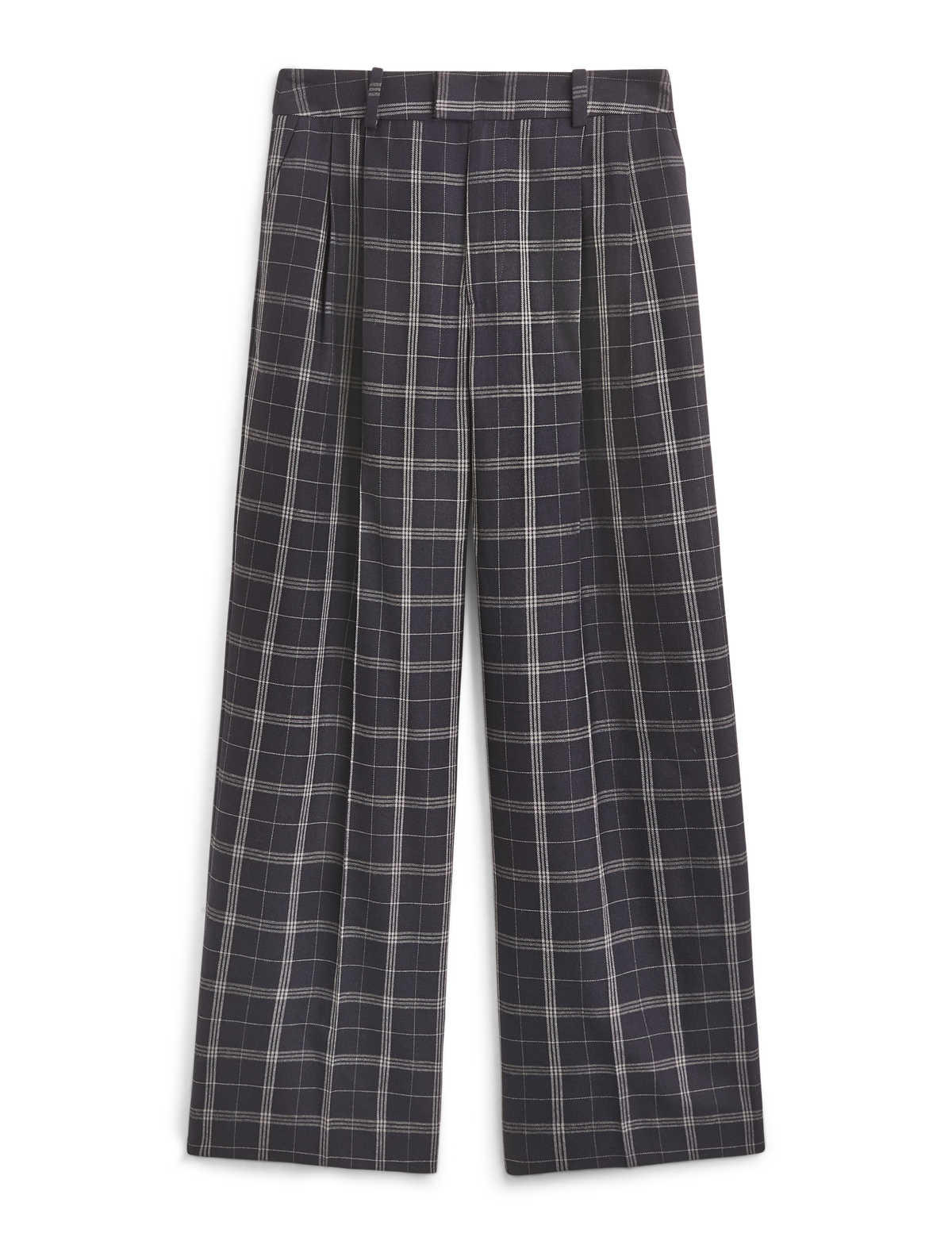 Rampling Trouser: Wool, Navy Check