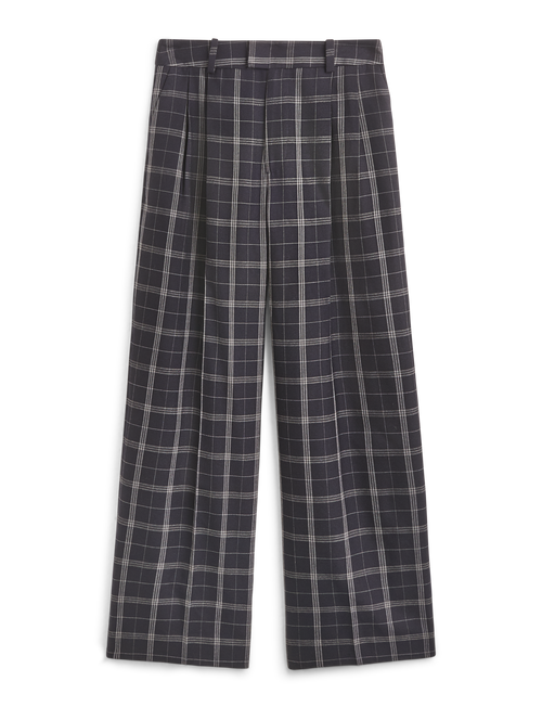 Rampling Trouser: Wool, Navy Check