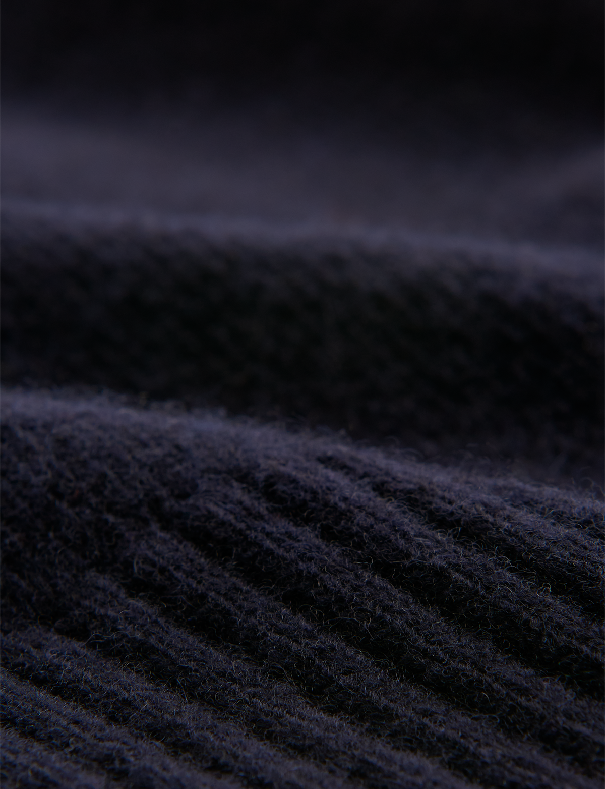 Rosette Jumper: Wool, Navy