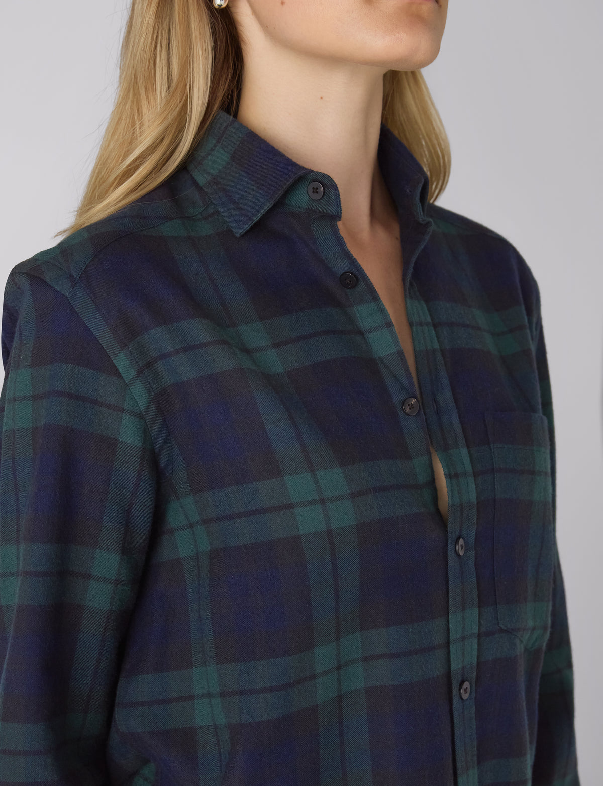 The Classic: Fine Brushed, Heritage Green Plaid