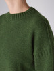 Mini Guernsey Jumper: Wool, Bottle Green