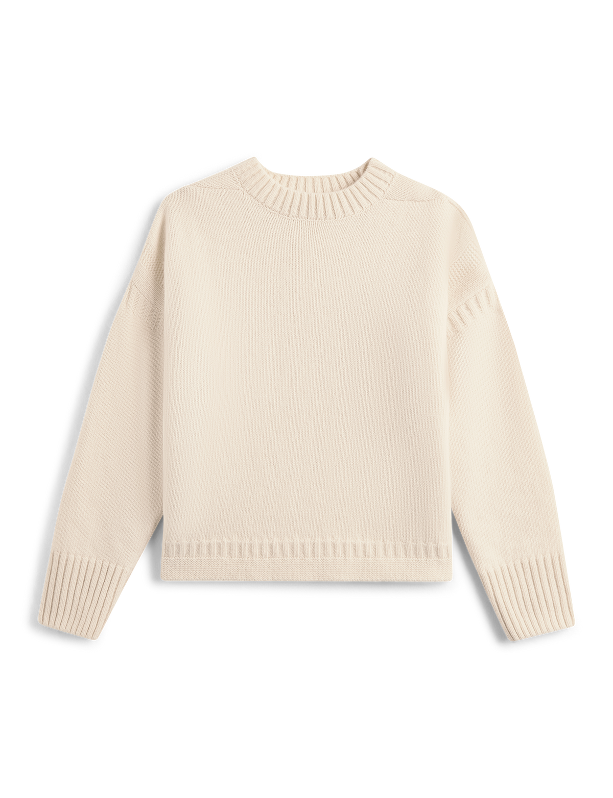 Mini Guernsey Jumper: Wool, Ivory