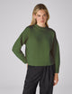 Mini Guernsey Jumper: Wool, Bottle Green