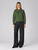 Mini Guernsey Jumper: Wool, Bottle Green