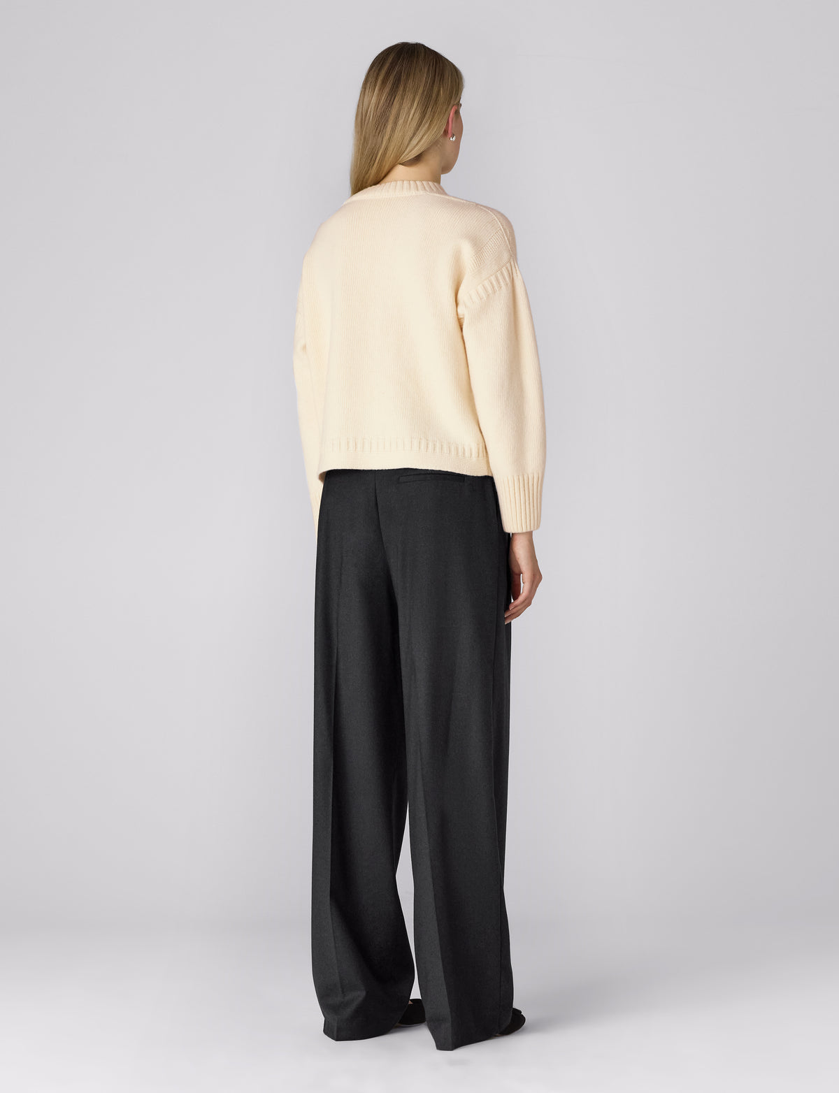 Mini Guernsey Jumper: Wool, Ivory