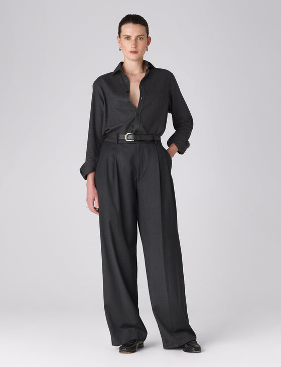 Rampling Trouser: Wool, Grey