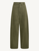Alba Trouser: Cotton Twill, Khaki