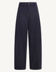 Alba Trouser: Cotton Twill, Navy