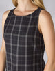 Birley Dress: Wool, Navy Check
