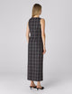 Birley Dress: Wool, Navy Check