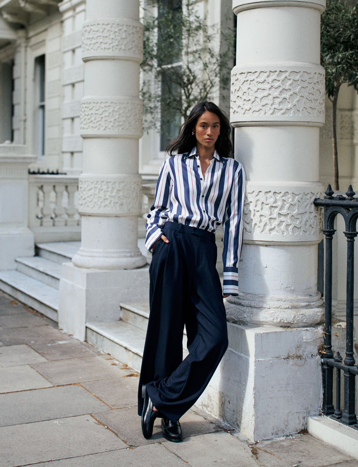 Rampling Trouser: Wool, Navy