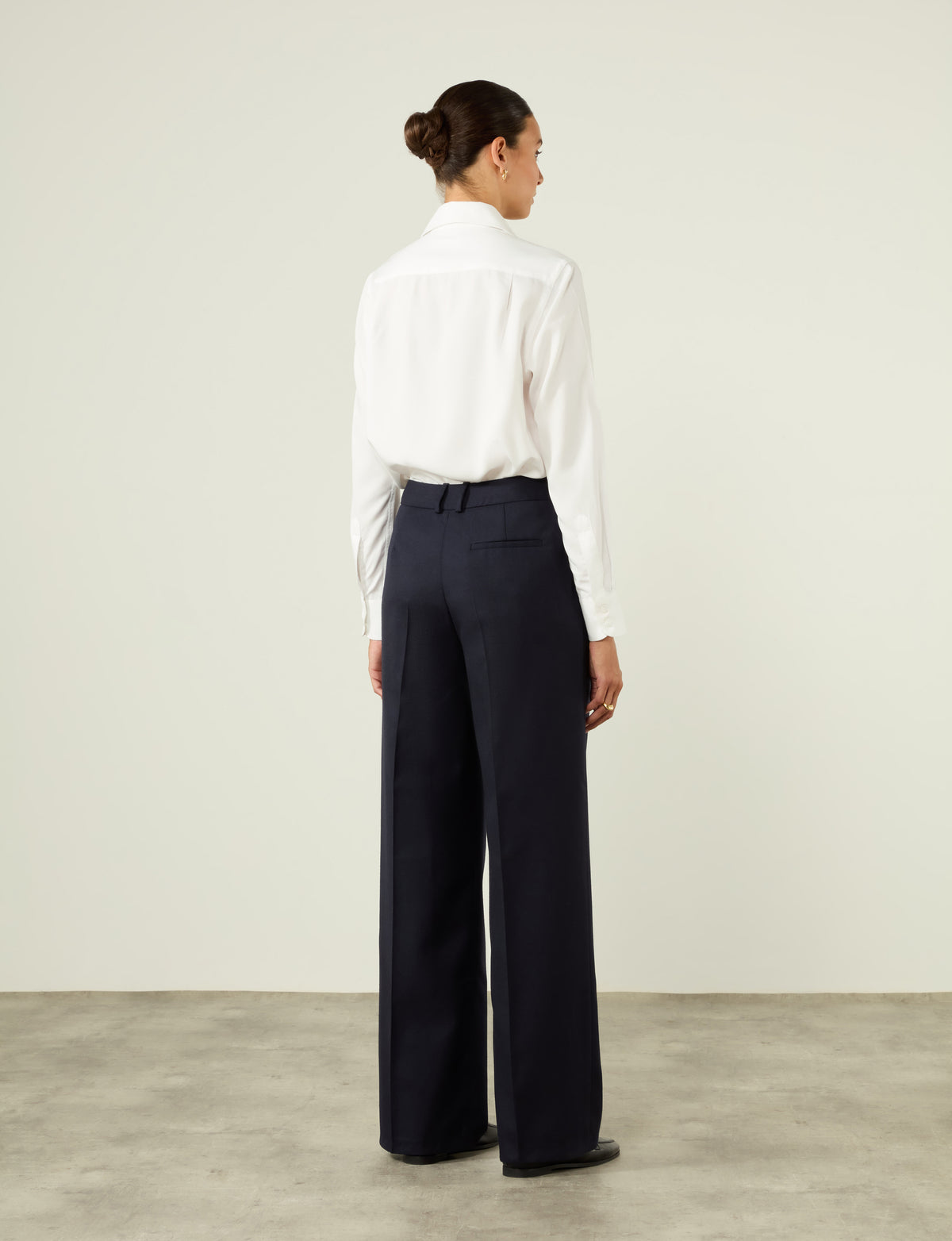 Rampling Trouser: Wool, Navy