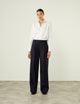 Rampling Trouser: Wool, Navy