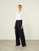Rampling Trouser: Wool, Navy