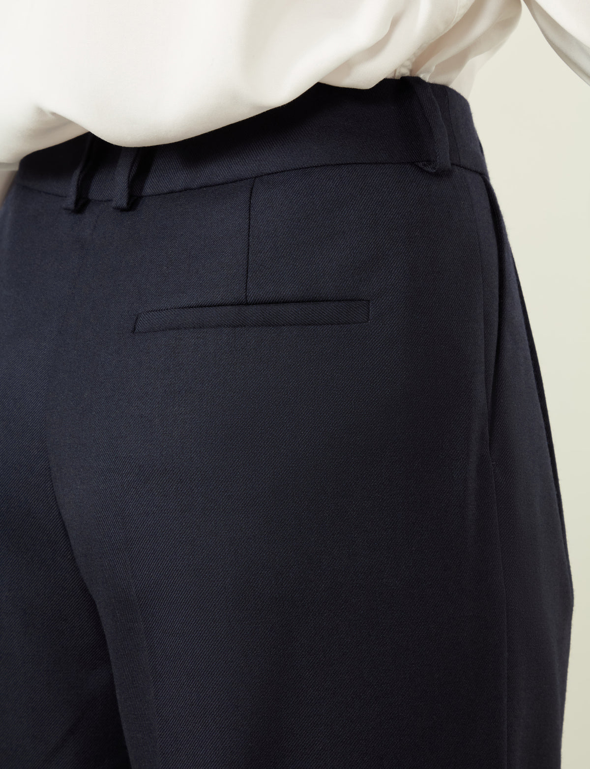 Rampling Trouser: Wool, Navy
