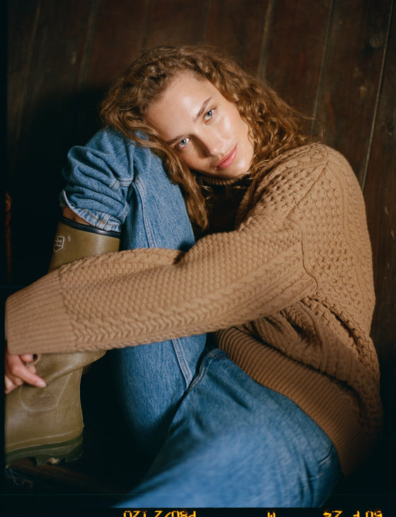 Kelso Jumper: Wool, Caramel