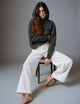 Iona Hoodie: Yak Wool, Dark Grey